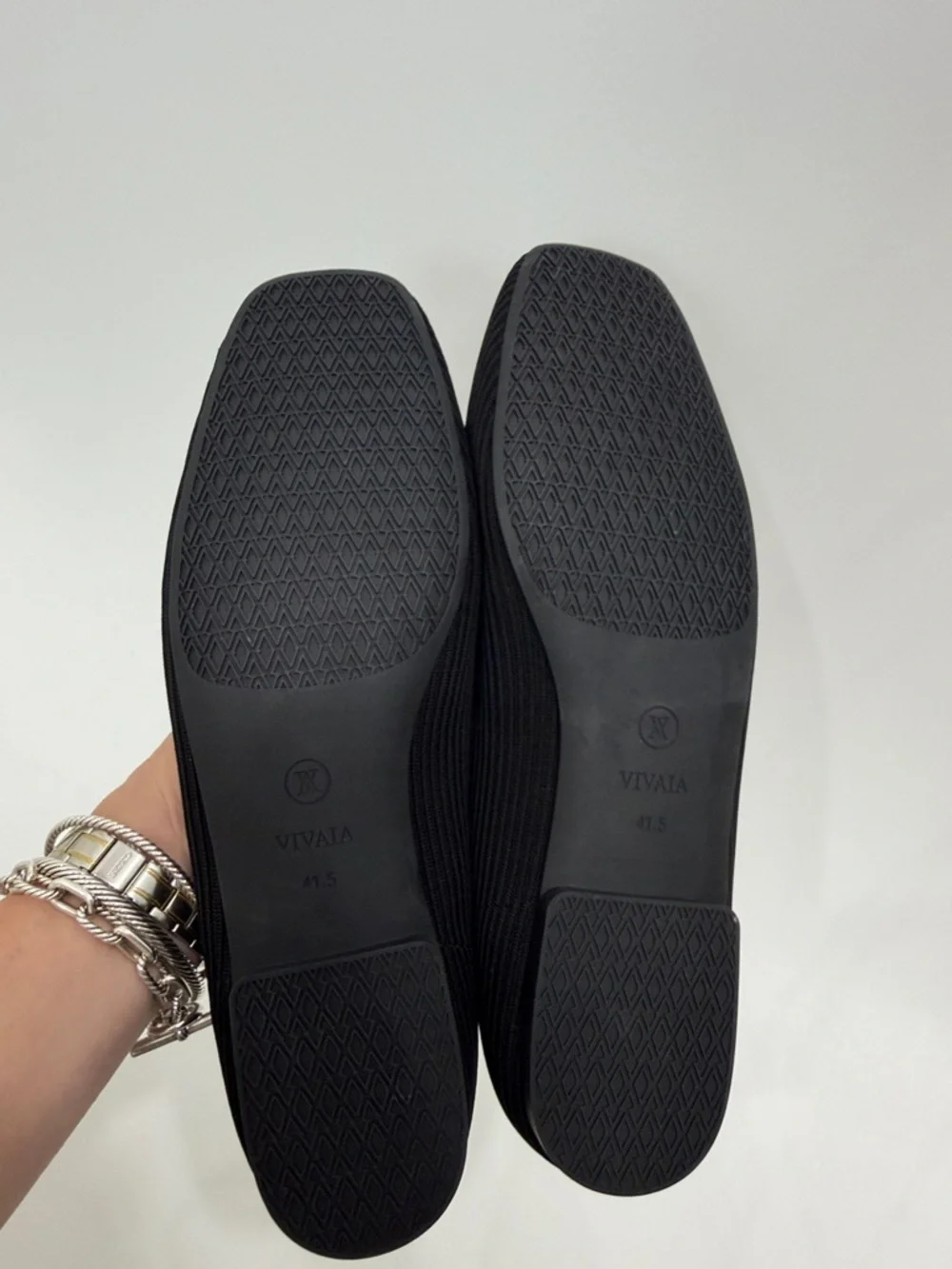 Vivaia Margot Ballet Square Toe black flats size 41.5
